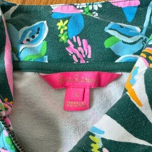 Lily Pulitzer Leona Sunshine Jungle Zip Up Jacket size small
